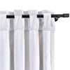 Drapifytex Set of 2 Solid Velvet Room Darkening Curtains Back Tab Rod Pocket Off White 50W x 63L Inch view 3