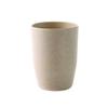 DOITOOL Bathroom Tooth Cup Simple Round Wheat Straw Tumbler for Boys and Girls and Adults Lightweight Easy to Clean for Mouthwash and Daily Use Northern Europe Beige view 1