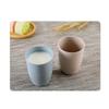 DOITOOL Bathroom Tooth Cup Simple Round Wheat Straw Tumbler for Boys and Girls and Adults Lightweight Easy to Clean for Mouthwash and Daily Use Northern Europe Beige view 2