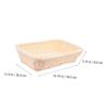 1 Pc Plastic Woven Fruit Basket Storage Basket Woven Basket Bread Basket Pastoral Style Basket view 2