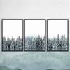 SIGNWIN 3 Piece Framed Canvas Wall Art The Pine Forest with Snow Canvas Prints Home Artwork Decoration for Living Room,Bedroom - 16"x24"x3 Panels view 4