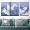 SIGNWIN 3 Piece Framed Canvas Wall Art Mountain Covered with Snow Canvas Prints Home Artwork Decoration for Living Room,Bedroom - 16"x24"x3 Panels view 3
