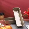 Beasea Long Loaf Pan, 12x4 Inch Rectangle Bread Loaf Pan Set of 2, Nonstick Bread Pans Carbon Steel Toast Pan Golden Cake Pan Loaf Baking Pans Bakeware for Oven Baking view 4