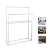 Bathroom Towel Drying Rack Freestanding, Modern Stainless Steel Hand Towel Holder with 4 Bars, Space Saving Hand Towel Rail Stand for Indoor, Outdoor,White,85 x 20 x 110cm view 1