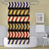 OERJU 72x84inch Colorful Stripe Shower Curtain Arrows Short Slash Horizontal Streak Modern Exaggeration Art Waterproof Bathroom Polyester Shower Curtain for Bathtub Showers Durable with Hooks view 3