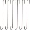 Hotop 15 Inch 6 Pcs Wreath Hangers for Front Door Over The Door Hanger Hooks Steel Wreath Doors Hangers Clothes Towel Hooks Holder for Christmas Halloween Front Decorations Welcome Sign(Bronzed) view 1