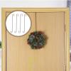 Hotop 15 Inch 6 Pcs Wreath Hangers for Front Door Over The Door Hanger Hooks Steel Wreath Doors Hangers Clothes Towel Hooks Holder for Christmas Halloween Front Decorations Welcome Sign(Bronzed) view 4