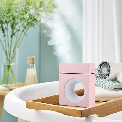 For Bedroom Home Mist Humidifiers For Car Usb Humidifier Desktop Home Spray Night Light Large Capacity Aromatherapy Humidifier-Pink