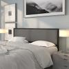 BizChair King Size Upholstered Metal Panel Headboard in Dark Gray Fabric view 1
