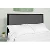 BizChair King Size Upholstered Metal Panel Headboard in Dark Gray Fabric view 2