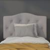 BizChair Arched Button Tufted Twin Size Headboard in Light Gray Fabric view 4