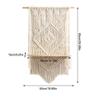 shangfu-team Macrame Wall Hanging Curtain Fringe Garland Banner Bohemian Wall Decor Woven Home Decoration for Apartment Bedroom Living Room Gallery view 2