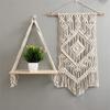 shangfu-team Macrame Wall Hanging Curtain Fringe Garland Banner Bohemian Wall Decor Woven Home Decoration for Apartment Bedroom Living Room Gallery view 3