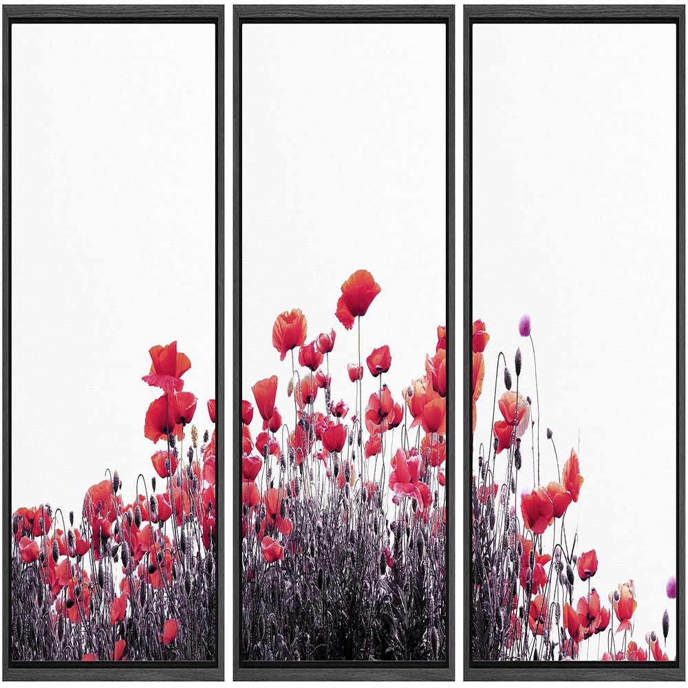 SIGNWIN 3 Piece Framed Canvas Wall Art Nature Scenery Canvas Prints Home Artwork Decoration for Living Room,Bedroom - 16"x24"x3 Panels