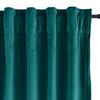 Drapifytex Set of 2 Solid Velvet Room Darkening Curtains Back Tab Rod Pocket Everglade 50W x 63L Inch view 2