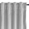 Drapifytex Set of 2 Solid Velvet Room Darkening Curtains Back Tab Rod Pocket Silver Gray 50W x 63L Inch view 2