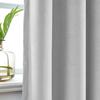 Drapifytex Set of 2 Solid Velvet Room Darkening Curtains Back Tab Rod Pocket Silver Gray 50W x 63L Inch view 4