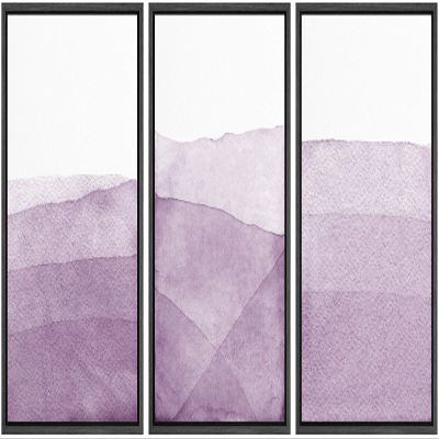 SIGNWIN 3 Piece Framed Canvas Wall Art Fog Canvas Prints Home Artwork Decoration for Living Room,Bedroom - 16"x24"x3 Panels