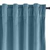 Drapifytex Set of 2 Solid Velvet Room Darkening Curtains Back Tab Rod Pocket Sky Blue 50W x 63L Inch view 2