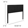 BizChair Full Size Upholstered Metal Panel Headboard in Tufted Black Fabric view 2
