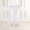 BizChair 25.75'' High Transparent Counter Height Stool view 1