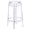 BizChair 25.75'' High Transparent Counter Height Stool view 3