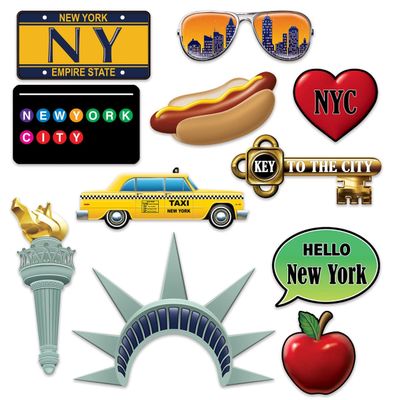 Beistle New York City Photo Fun Signs
