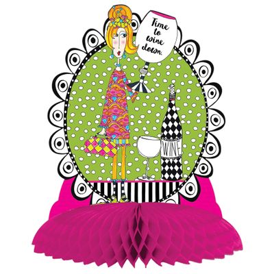 Beistle Dolly Mama's Wine Celebration Centerpiece