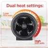 BLACK+DECKER Space Heater 1500W, Flameless Portable Heater with Overheat Protection view 3