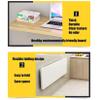 Wall-Mounted Table Wall Desk, Drop-Leaf Computer Table, Folding Heavy Duty Shelf Bracket Bench Table, Kitchen Dining Desk, for Office/Laundry Room view 4