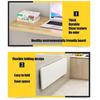 Wall-Mounted Table Wall Desk, Drop-Leaf Computer Table, Folding Heavy Duty Shelf Bracket Bench Table, Kitchen Dining Desk, for Office/Laundry Room view 4