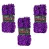 Widdle Wonderland Christmas Tree Tinsel 3 packs of 50ft x 3cm GREAT VALUE - Purple view 1
