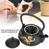 0.3L Cast Iron Tea Kettle with Infuser, Mini Japanese Style Gold Dragon Tea Kettle for Loose Tea and Home Decor view 2