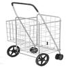 Thaisan7 Jumbo Basket for Grocery Laundry Travel w/Swivel Wheels For Home Improvement Market Shopping Mom Dad Parents Lover Wife Travel Gift - 24.5" x 24" x 40" (L x W x H) view 1