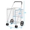 Thaisan7 Jumbo Basket for Grocery Laundry Travel w/Swivel Wheels For Home Improvement Market Shopping Mom Dad Parents Lover Wife Travel Gift - 24.5" x 24" x 40" (L x W x H) view 3