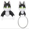 Ebros Gift Darling Black and White Tuxedo Feline Kitten Cat Hand Towel and Toilet Paper Holder Set Wall Hanging Figurine Vanity Powder Room Bathroom Cats Accent Decor view 1
