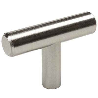 PJS Hardware Cabinet Hardware Satin Nickel Euro Style T Bar Knob 05SNthe Best!