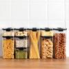 Airtight Food Storage Container Kitchen Pantry Organization Ideal for Flour Sugar Cereal & More BPA Free Plastic Caniste view 3