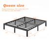 COMASACH 14 Inch Bed Frames Queen Size 2000 lbs Heavy Duty Platform with Sturdy Metal Slats, No Box Spring Needed, Easy Assembly, Under Bed Storage, Noise-Free, Non-Slip view 3
