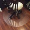 HYCH-Chair Mat For Hard Floors, Round Plastic Carpet Non-slip Household Hardwood Floor Protection High temperature resistancePVCTransparent pad,1.5mm,70cm view 2