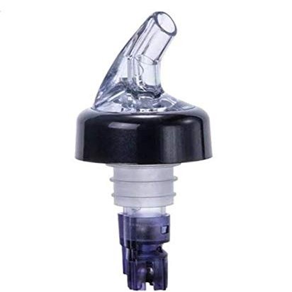 (12-PCS-1-1/8 OUnce) Purple Automatic Measure Pourer Drinks Wine Cocktail Dispenser Portion Control Bar Tools Measured Quick Shot Spirit Liquor Pourers Stopper with Collar