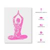 Mandala Yoga Stencil - Craft Serene and Spiritual Stencil Decor, Yoga Studio Decor view 2