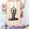 Mandala Yoga Stencil - Craft Serene and Spiritual Stencil Decor, Yoga Studio Decor view 3