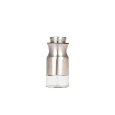 Dulton K20-0126 Curved Spice Jar, Silver