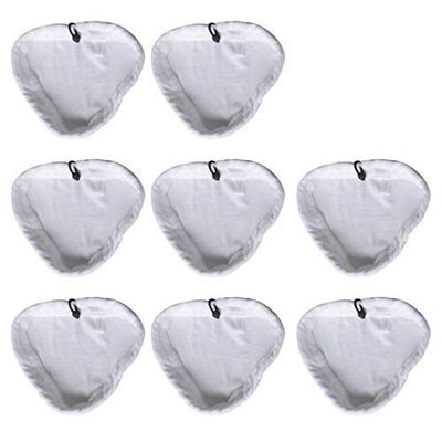 DOITOOL 8pcs Steam Mop Replacement Microfiber Pads for Steam Cleaner Reusable Mopping Pads Washable Cloth Covers