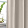 Drapifytex Set of 2 Solid Velvet Room Darkening Curtains Back Tab Rod Pocket Cashmere 50W x 63L Inch view 4
