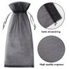 Shintop Organza Wine Bags 750ML, 14 1/3 x 6 1/3 inches Wine Bottle Gift Bags with Drawstring for Halloween Party Festival Gift Favors (Black, 30pcs) view 3