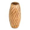 AeraVida 8.2 inch Timeless Handmade Modern Rustic Spiral Light Brown Mango Tree Wood Vase for Home | Natural Wooden Home Decor - Modern Farmhouse | Kitchen Table Counter-top Accent Decor view 1
