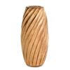 AeraVida 8.2 inch Timeless Handmade Modern Rustic Spiral Light Brown Mango Tree Wood Vase for Home | Natural Wooden Home Decor - Modern Farmhouse | Kitchen Table Counter-top Accent Decor view 2