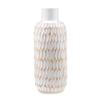 AeraVida Raindrops Inspired White Stained Mango Tree 10 Inches Wood Vase | Decorative Wood Vase for Flowers | Home Decor view 2